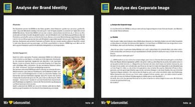 Brandbook EDEKA Analyse Coporate Image