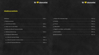 Brandbook EDEKA Inhalt