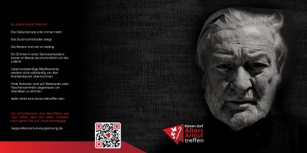 Flyer Kampagne gegen Altersarmut